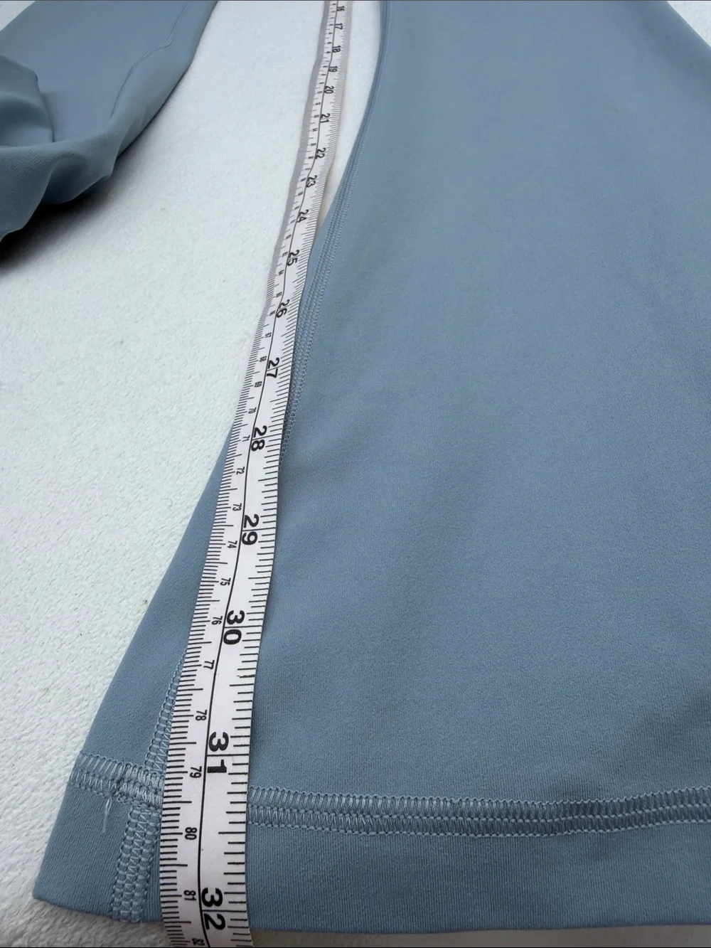 lululemon athletica Ribbed High-Waist Flared Pants in Light Gray Blue